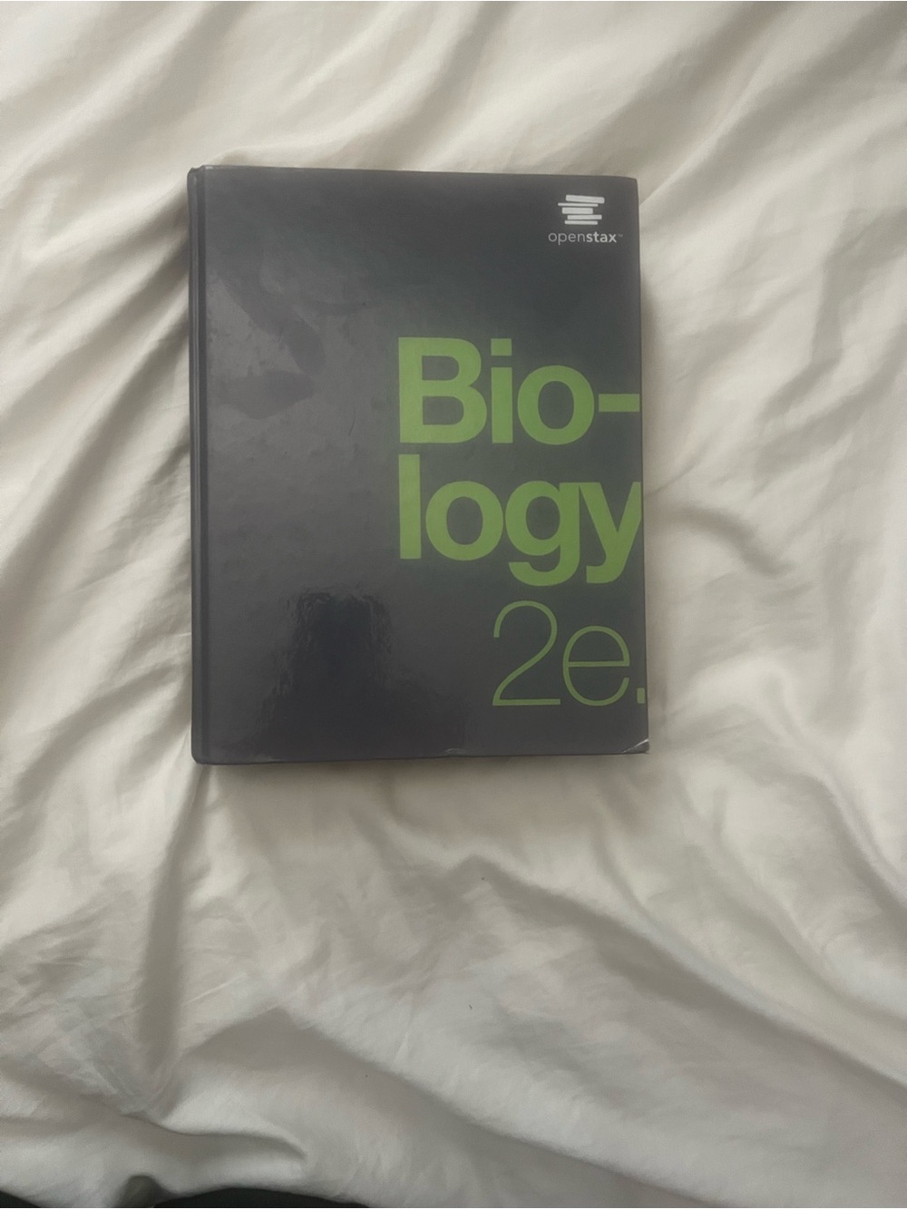 OpenStax Biology 2e Hardcover Textbook - Dark Gray & Lime Green